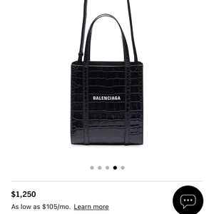 Xs tote crocodile balenciaga